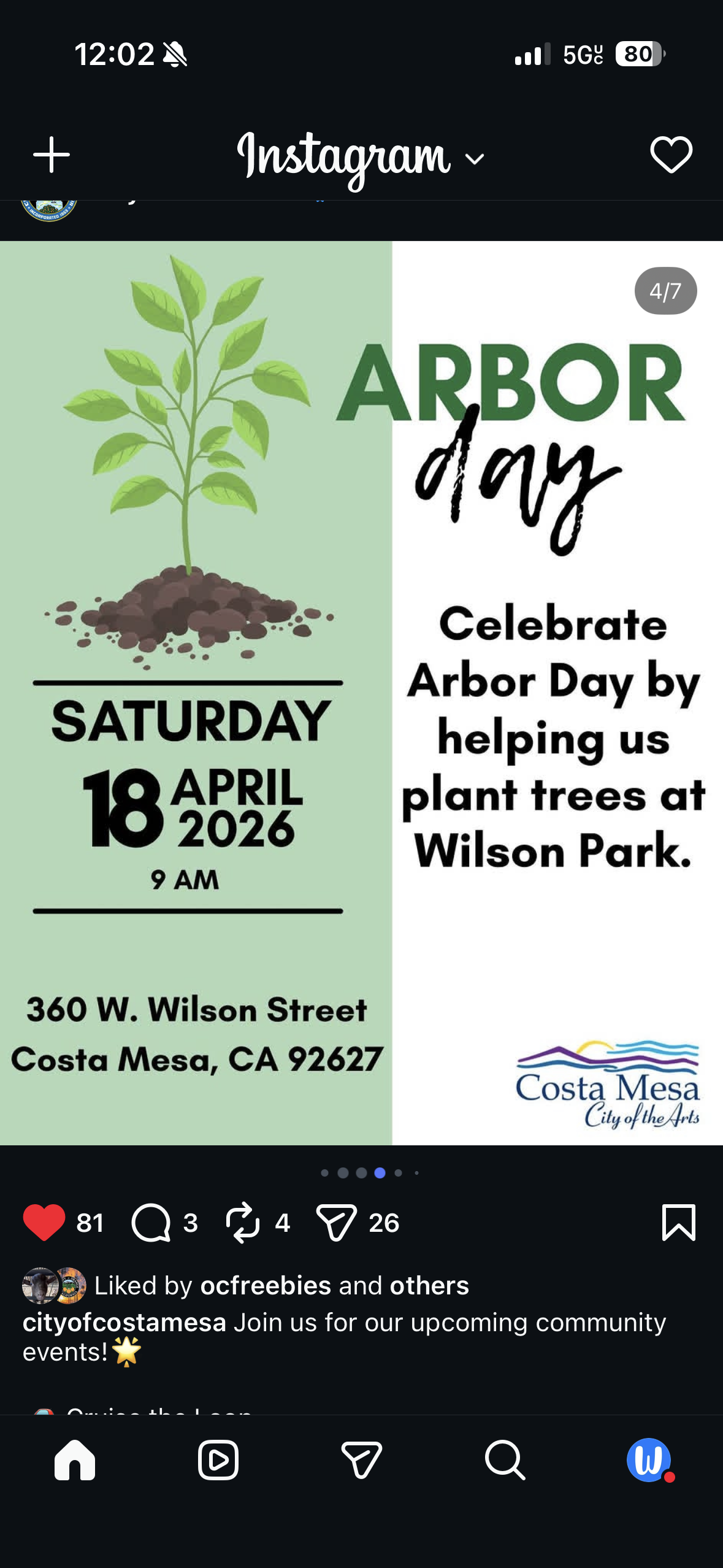 Arbor Day - Community Tree Planting at Wilson Park