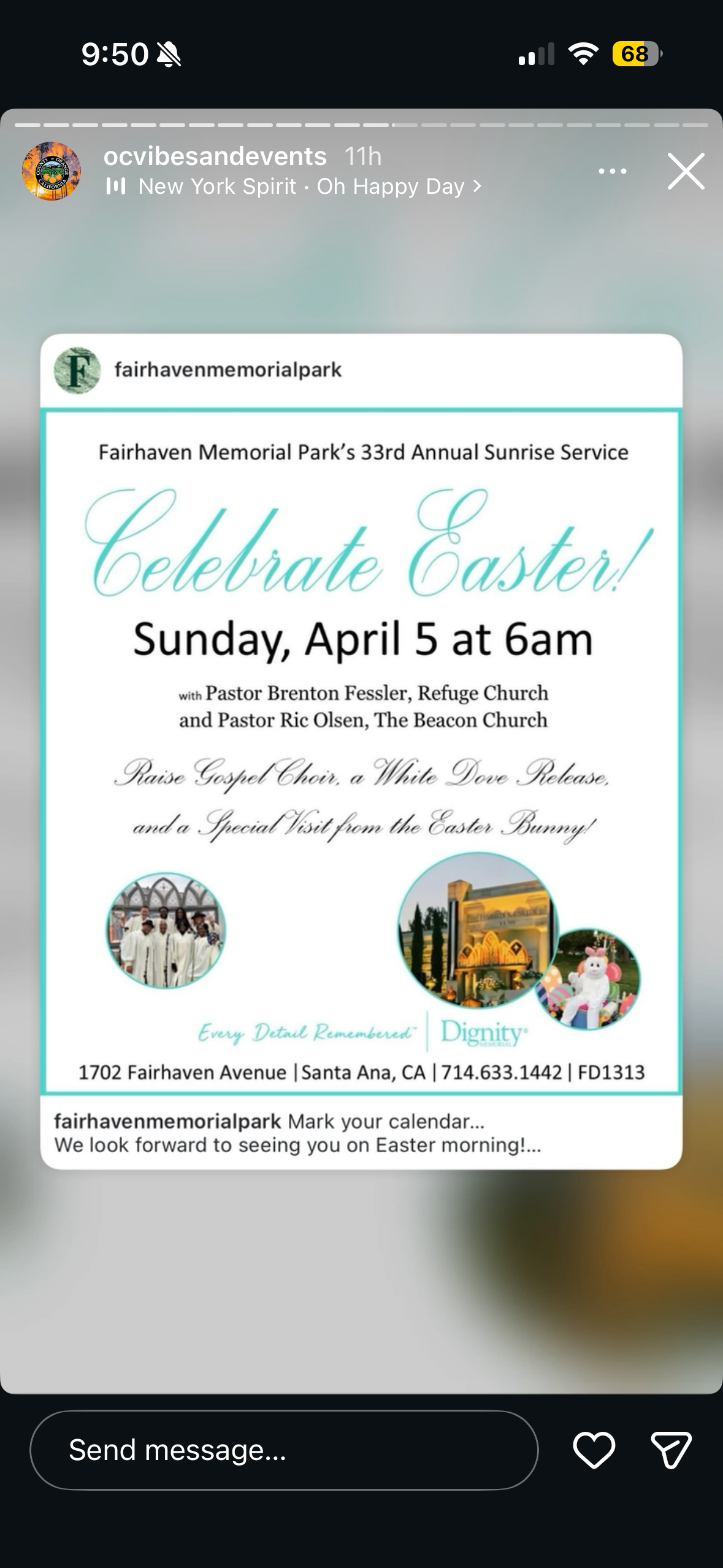 33rd Annual Easter Sunrise Service at Fairhaven Memorial Park