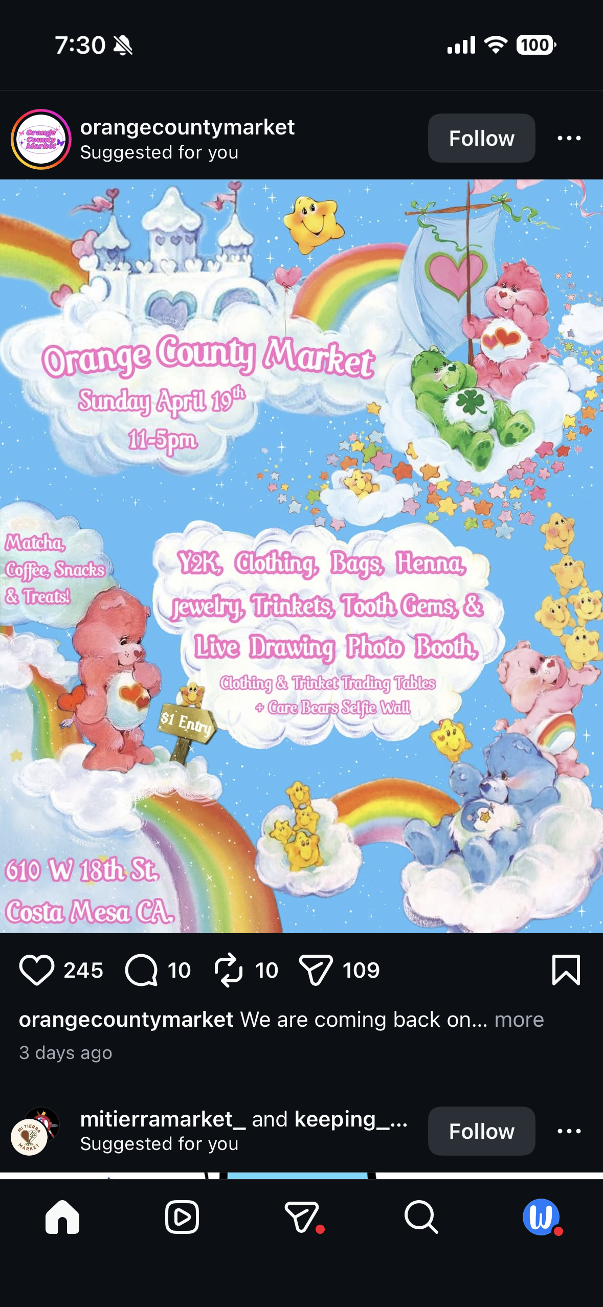 Orange County Market — Care Bears Edition