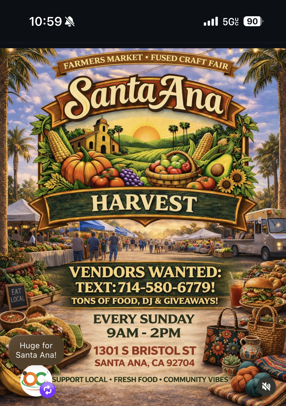 Santa Ana Harvest - Farmers Market & Craft Fair